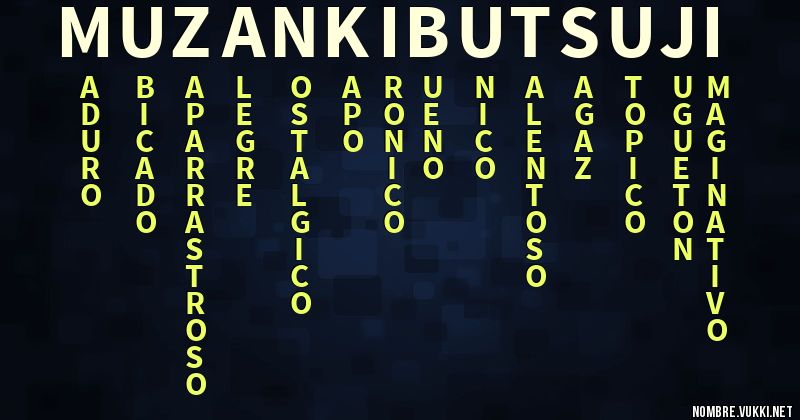 Acróstico muzan kibutsuji