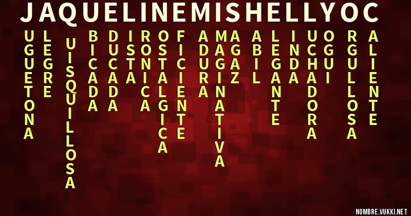 Acróstico jaqueline mishell yoc