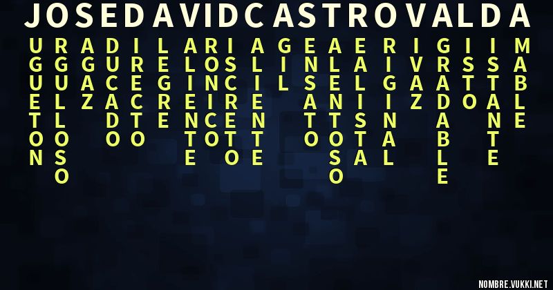 Acróstico jose david castro valda