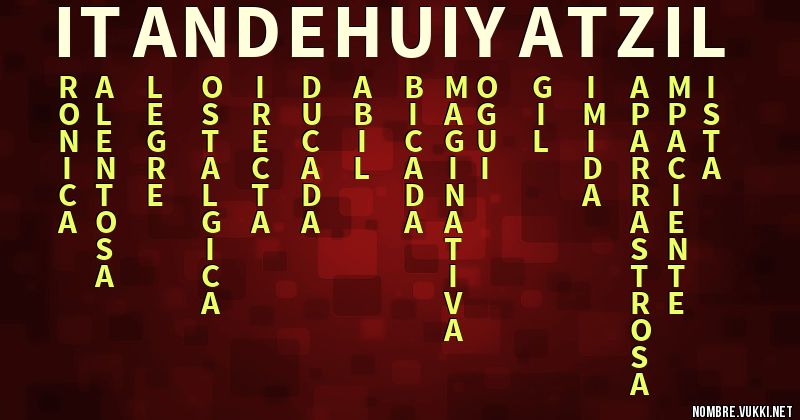 Acróstico itandehui yatzil