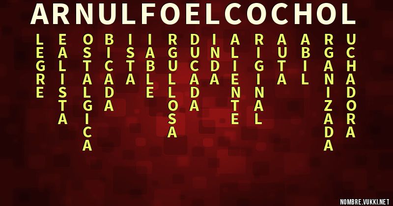 Acróstico arnulfo el cochol