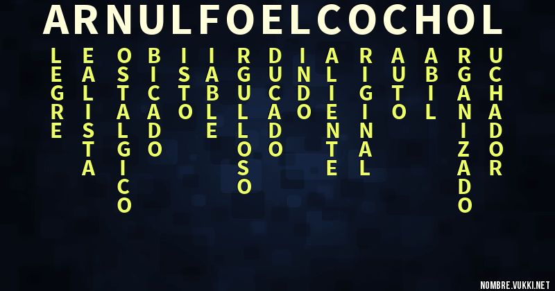 Acróstico arnulfo el cochol