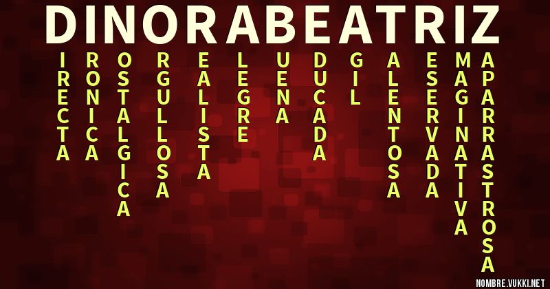 Acróstico dinora beatriz