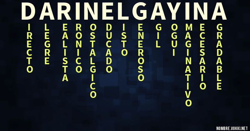 Acróstico darinel gayina