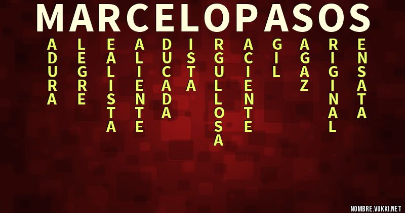 Acróstico marcelo pasos