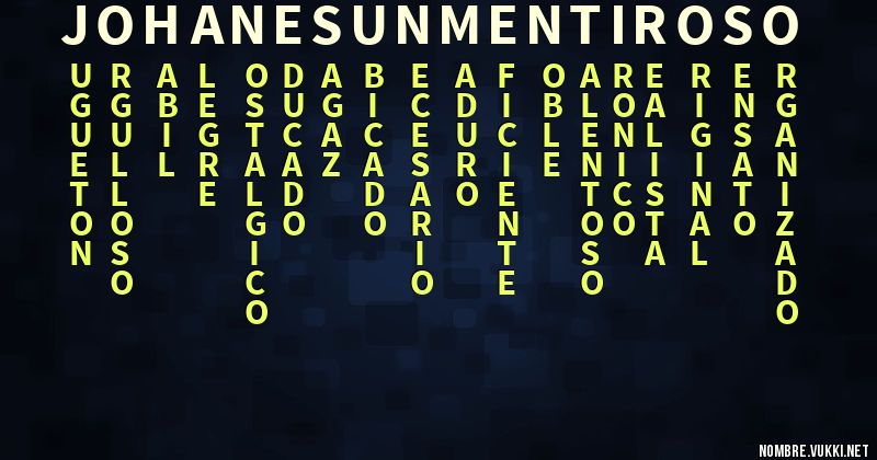 Acróstico johan es un mentiroso