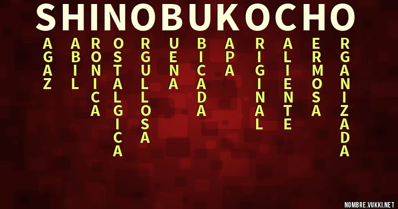 Acróstico shinobu kocho