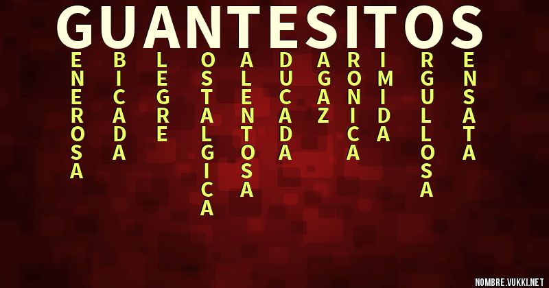 Acróstico guantesitos