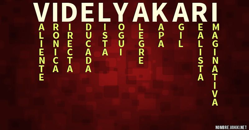 Acróstico videl yakari