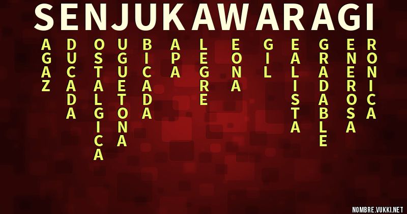 Acróstico senju kawaragi