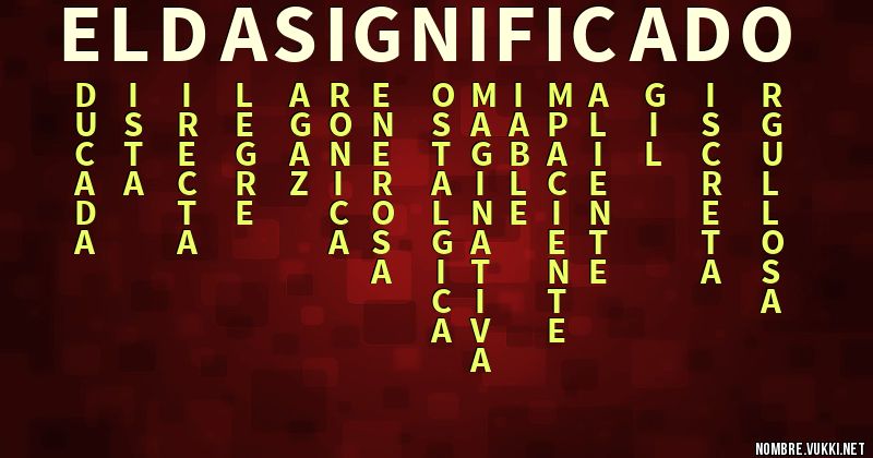 Acróstico elda significado