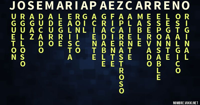Acróstico jose maria paez carreño