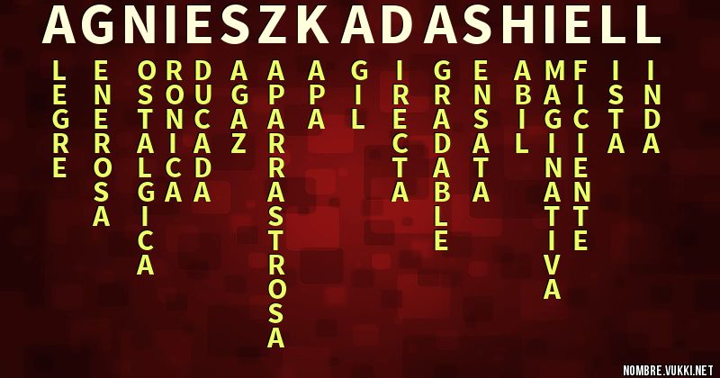 Acróstico agnieszka dashiell