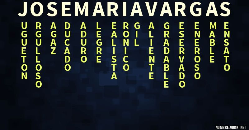 Acróstico jose maria vargas