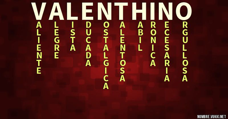 Acróstico valenthino