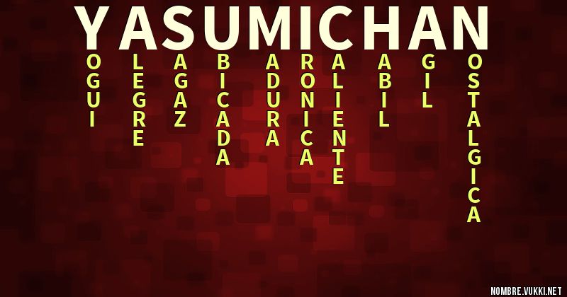 Acróstico yasumi chan