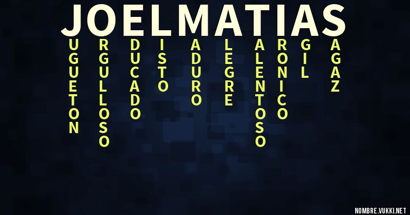 Acróstico joel matias