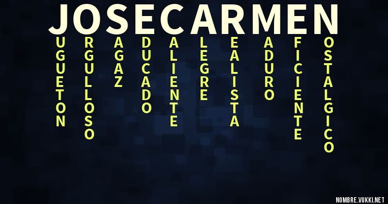 Acróstico josé carmen
