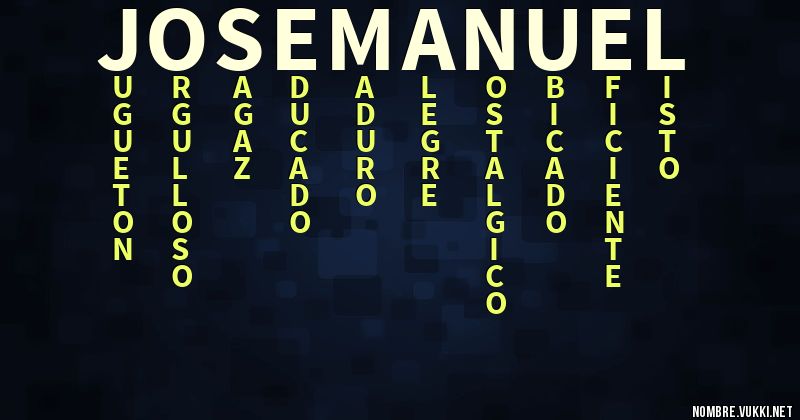 Acróstico jose manuel