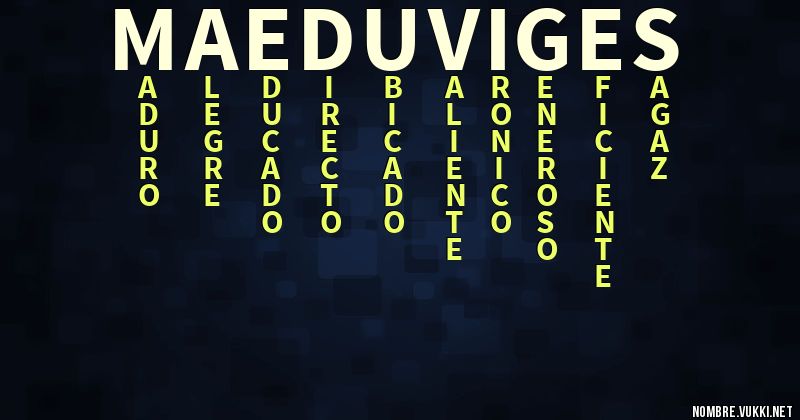 Acróstico ma eduviges