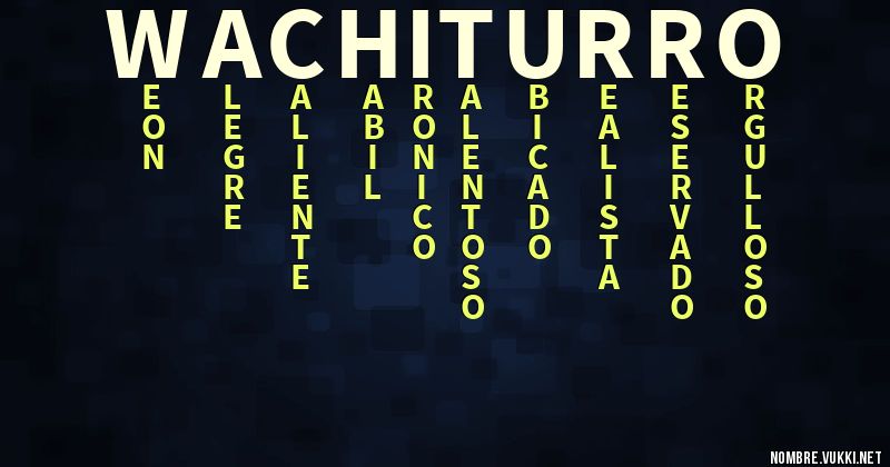 Acróstico wachiturro