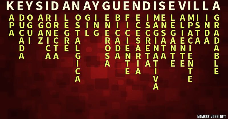 Acróstico keysi danay guendi sevilla