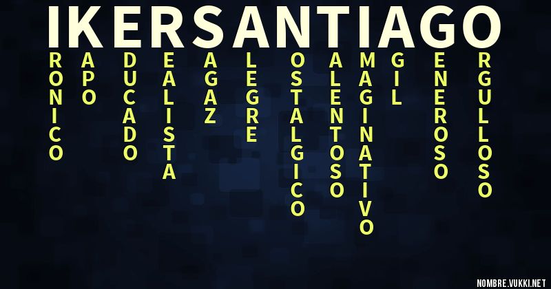Acróstico iker santiago