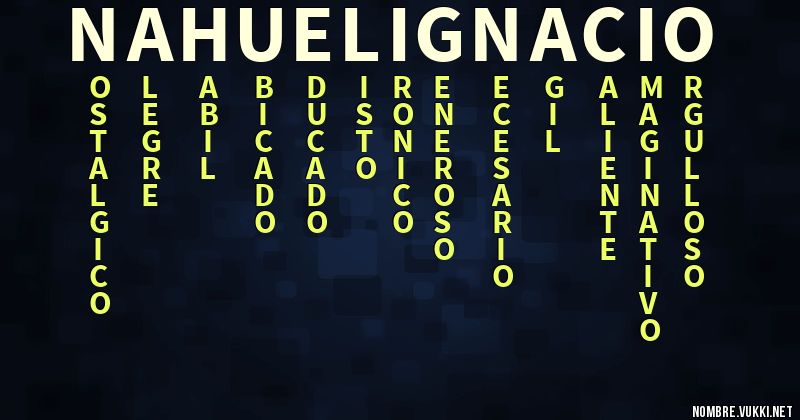 Acróstico nahuel ignacio