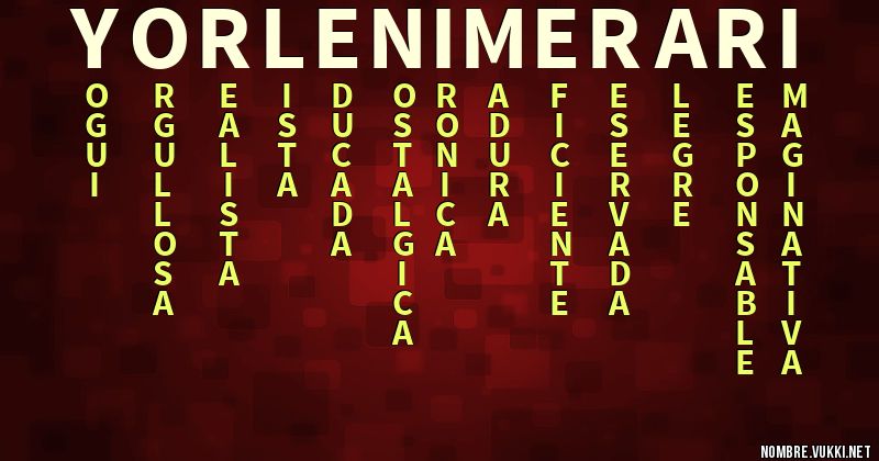 Acróstico yorleni merari