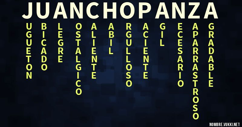 Acróstico juanchopanza