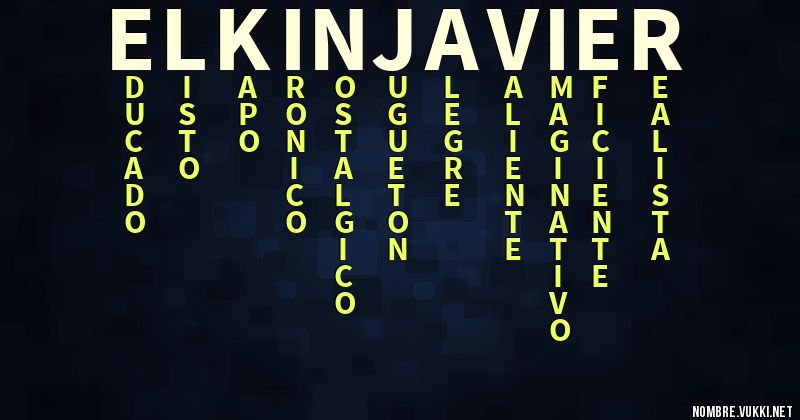 Acróstico elkin javier