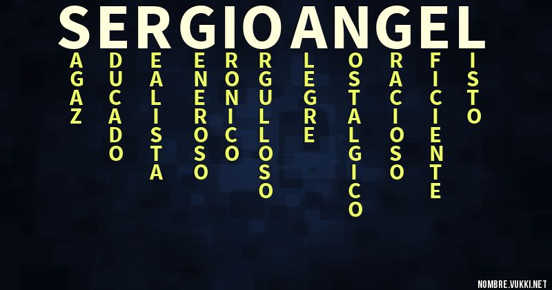 Acróstico sergio angel