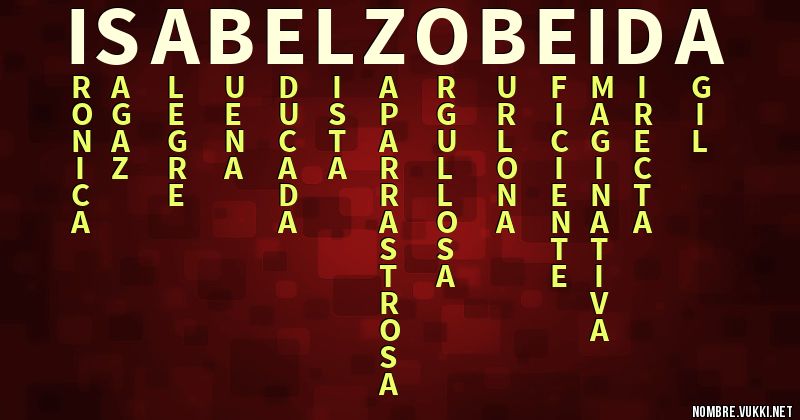 Acróstico isabel zobeida