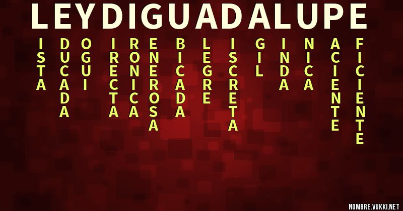 Acróstico leydi guadalupe