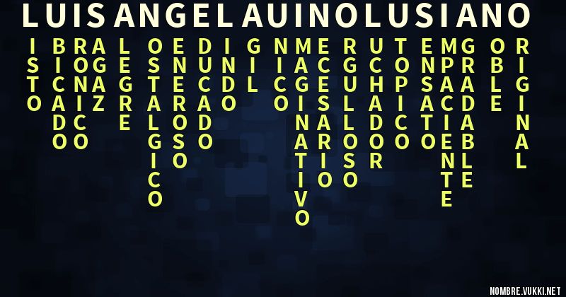 Qué significa luis angel auino lusiano