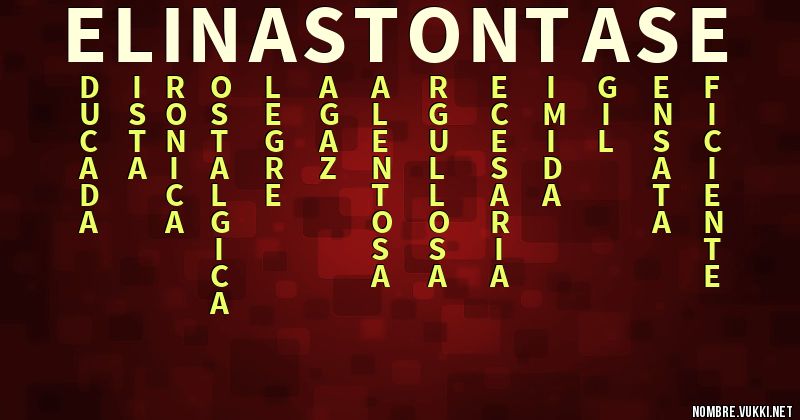 Acróstico elinastontase