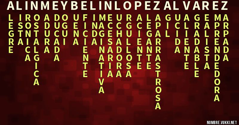 Acróstico alin meybelin lopez alvarez