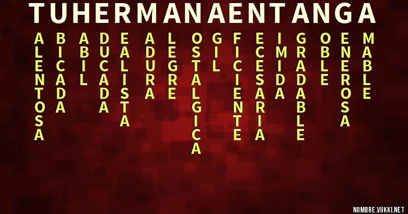 Acróstico tu hermana en tanga