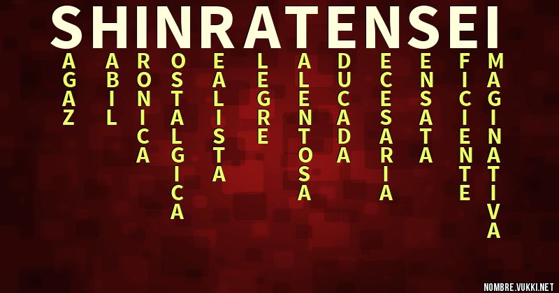 Acróstico shinra tensei