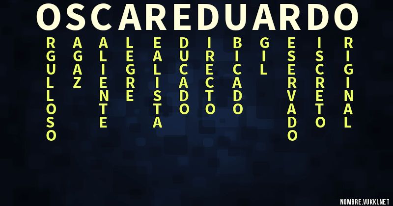 Acróstico oscar eduardo