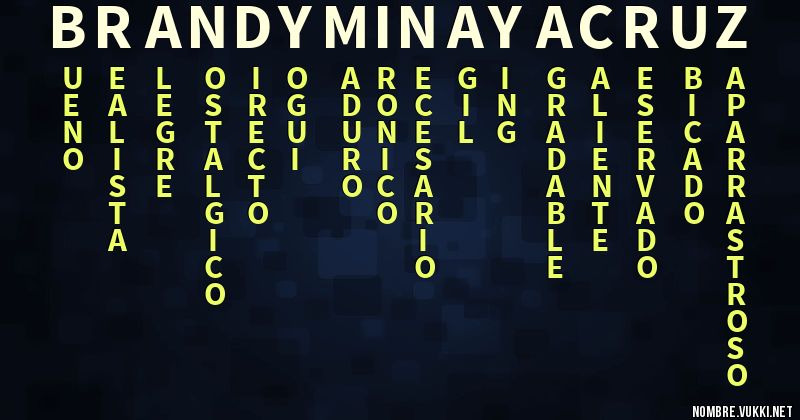Acróstico brandy minaya cruz