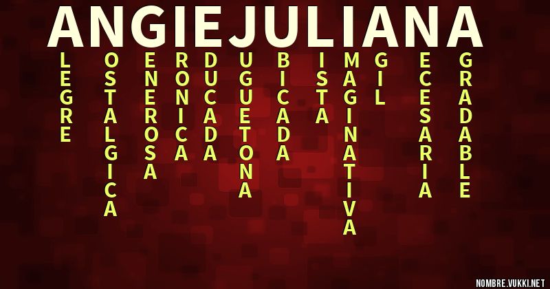 Acróstico angie juliana