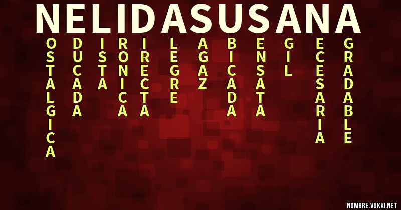Acróstico nelida susana