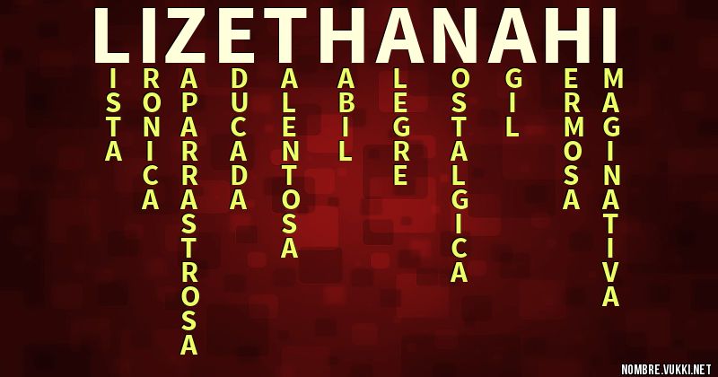 Acróstico lizeth anahí