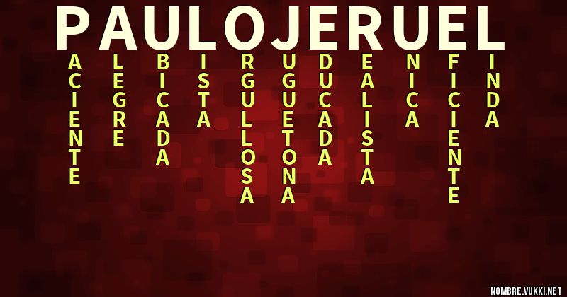 Acróstico paulo jeruel