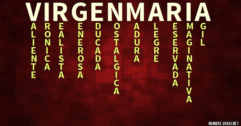 Acróstico virgen maria