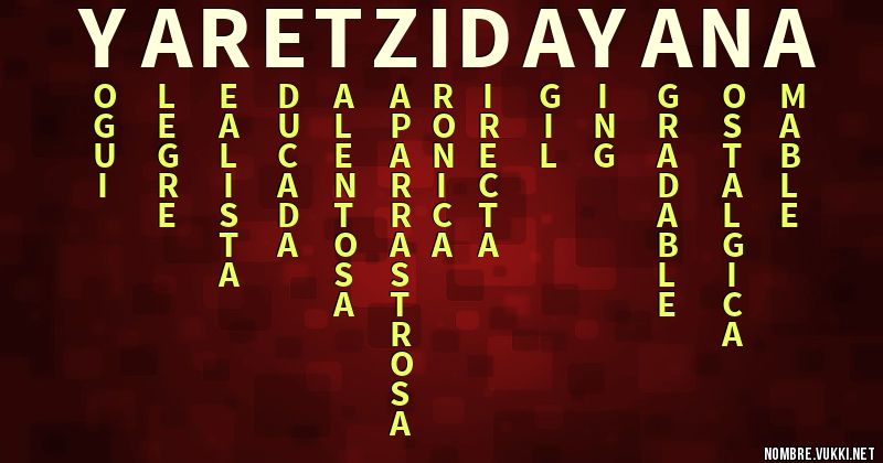 Acróstico yaretzi dayana