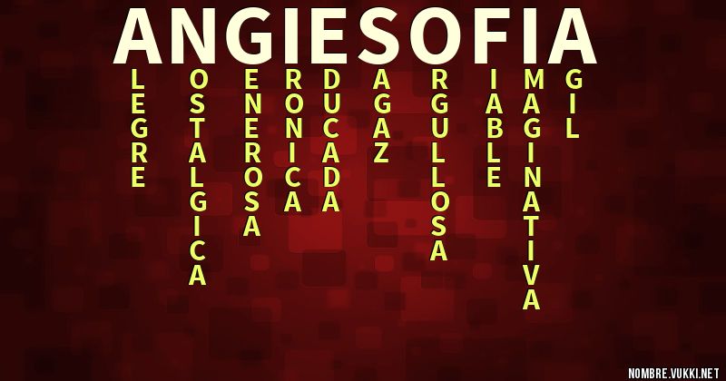 Acróstico angie sofia