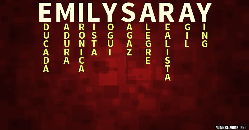 Acróstico emily saray