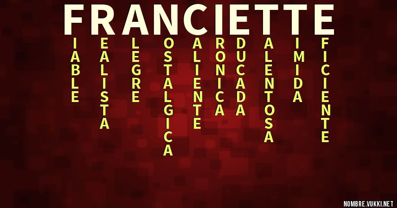 Acróstico franciette